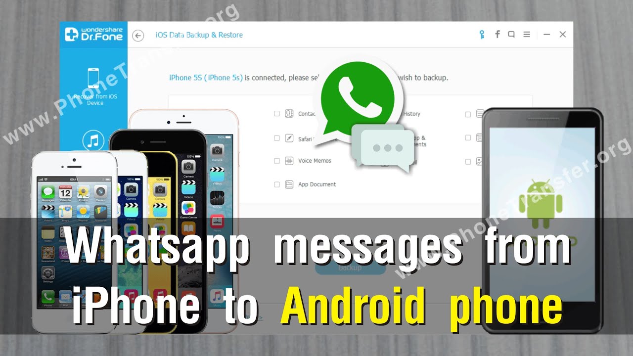 transfer whatsapp from android to iphone free